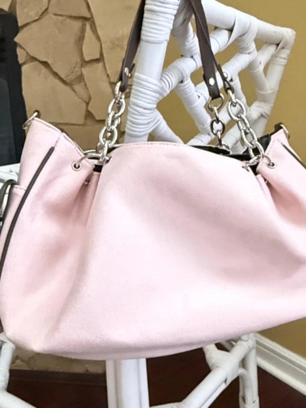 Y2K Haitus Studio Pink Gothic Vintage Tote Shoulder Bag NWOT - Picture 3 of 13